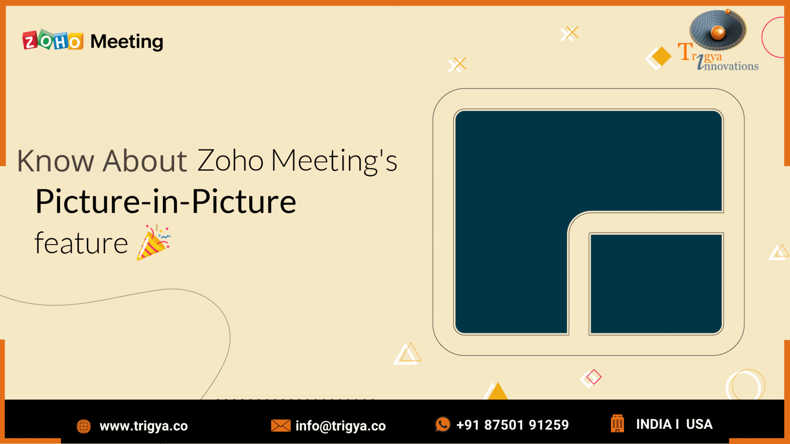 Know About the Zoho Meetings Picture-in-Picture Feature